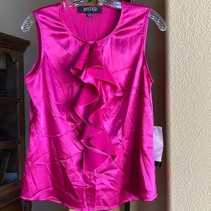 Kasper Ruffle Front Top